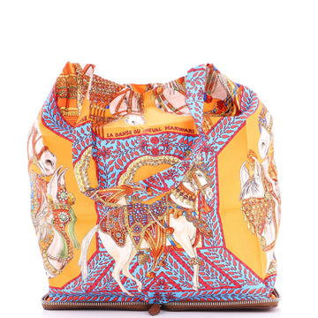 Hermes Silky Pop Tote Printed Silk