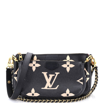 Louis Vuitton Multi Pochette Accessoires Bicolor Monogram Empreinte Giant