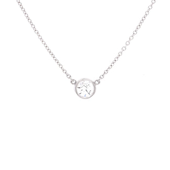 Tiffany & Co. Elsa Peretti Diamonds By The Yard Pendant Necklace Platinum with Diamond 0.30-0.39CT