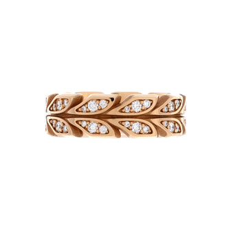 Tiffany & Co. Victoria Vine Band Ring 18K Rose Gold with Diamonds