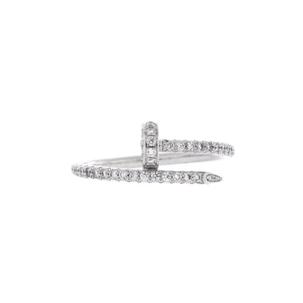 Cartier Juste un Clou Paved Ring 18K White Gold with Diamonds Small
