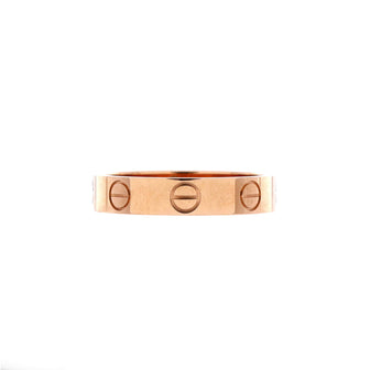 Cartier Love Wedding Band Ring 18K Rose Gold