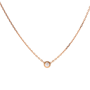 Cartier Cartier D'Amour Pendant Necklace 18K Rose Gold with Diamond XS