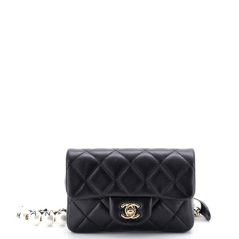 Chanel My Precious Pearls Waist Bag Quilted Lambskin Mini