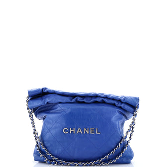 Chanel 22 Chain Hobo Quilted Calfskin Small