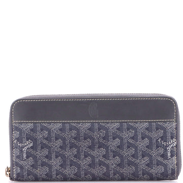 Goyard Matignon Zip Wallet Coated Canvas with Leather