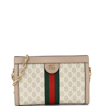 Gucci Ophidia Chain Shoulder Bag GG Coated Canvas Small