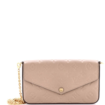 Louis Vuitton Felicie Pochette Monogram Empreinte Leather