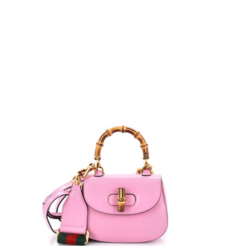 Gucci Bamboo 1947 Top Handle Bag Leather Mini