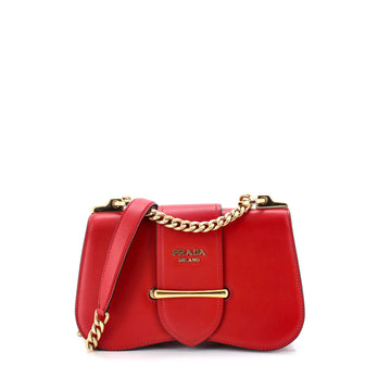 Prada Sidonie Chain Shoulder Bag City Calf Medium