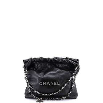 Chanel 22 Chain Hobo Quilted Calfskin Small