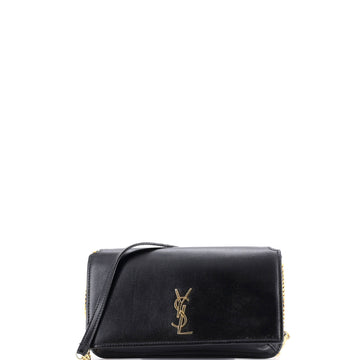 Saint Laurent Classic Monogram Phone Holder Shoulder Bag Leather