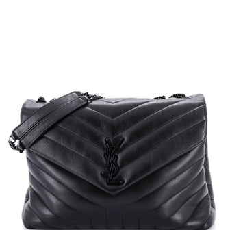 Saint Laurent Loulou Shoulder Bag Matelasse Chevron Leather Medium