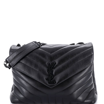 Saint Laurent Loulou Shoulder Bag Matelasse Chevron Leather Medium