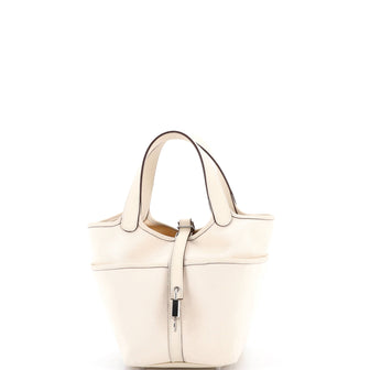 Hermes Cargo Picotin Lock Bag Canvas and Swift PM