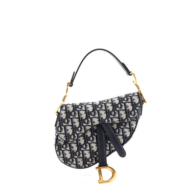 Christian Dior Saddle Handbag Oblique Canvas Mini