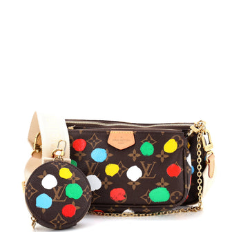 Louis Vuitton Multi Pochette Accessoires Yayoi Kusama Painted Dots Monogram Canvas