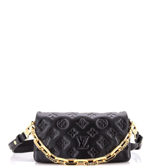 Louis Vuitton Convertible Coussin Pochette Monogram Embossed Lambskin