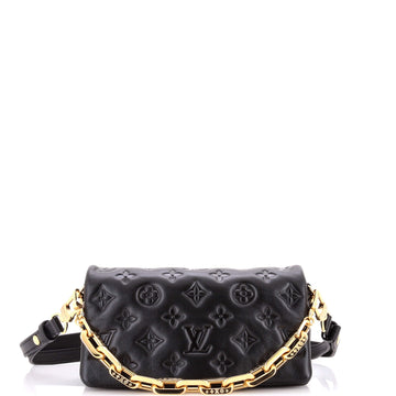 Louis Vuitton Convertible Coussin Pochette Monogram Embossed Lambskin