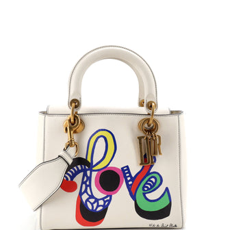 Christian Dior Supple Lady Dior Bag Limited Edition Niki de Saint Phalle Printed Leather Medium