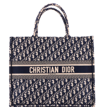 Christian Dior Book Tote Oblique Canvas Large