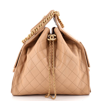 Chanel 25 Hobo Bag Quilted Caviar Medium