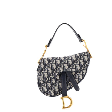 Christian Dior Saddle Handbag Oblique Canvas Mini