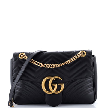 Gucci GG Marmont Flap Bag Matelasse Leather Medium