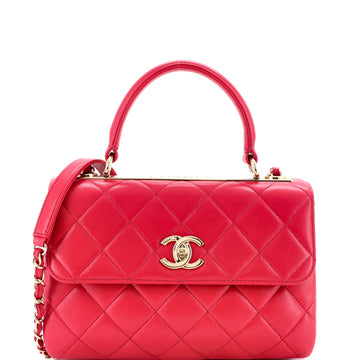 Chanel Trendy CC Top Handle Bag Quilted Lambskin Small