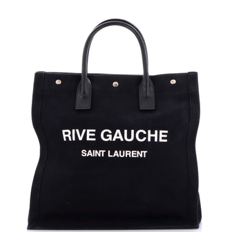 Saint Laurent Rive Gauche Shopper Tote Canvas Tall