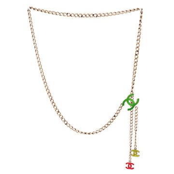 Chanel CC Charm Chain Belt Metal with Enamel