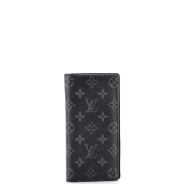 Louis Vuitton Brazza Wallet Monogram Eclipse Canvas