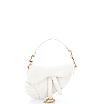 Christian Dior Saddle Handbag Oblique Canvas Mini