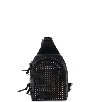 Christian Louboutin Loubifunk Sling Bag Spiked Leather Small