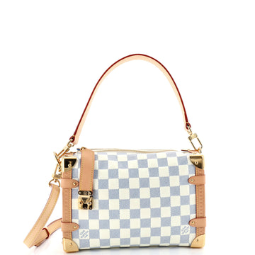 Louis Vuitton Side Trunk Handbag Damier Vernis MM