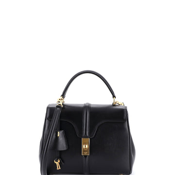 Celine 16 Top Handle Bag Grained Calfskin Small