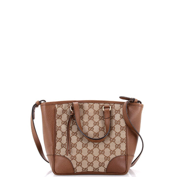 Gucci Bree Convertible Tote GG Canvas with Leather Small