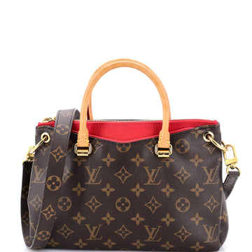 Louis Vuitton Pallas Tote Monogram Canvas with Leather BB