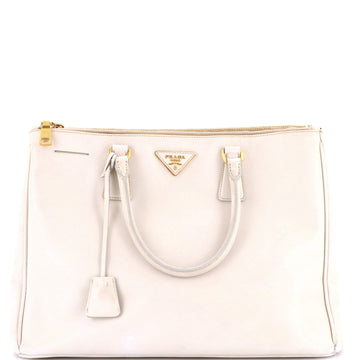 Prada Double Zip Lux Tote Saffiano Leather Large