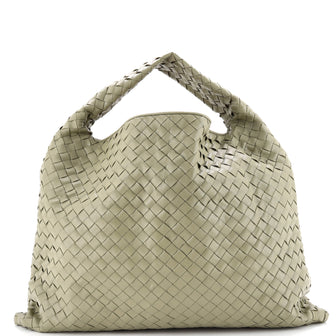 Bottega Veneta Hop Hobo Intrecciato Leather Large