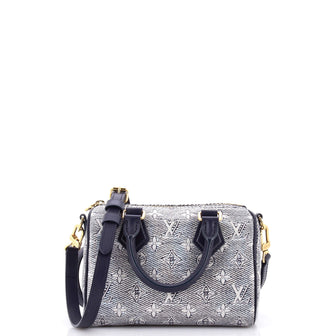 Louis Vuitton Speedy Bandouliere Bag Monoglam Jacquard Canvas 20