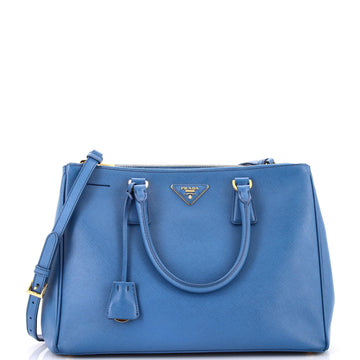 Prada Double Zip Lux Tote Saffiano Leather Medium
