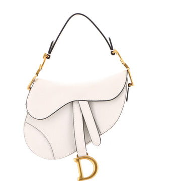 Christian Dior Saddle Handbag Leather Mini