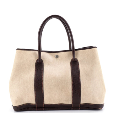 Hermes Garden Party Tote Toile and Leather 36