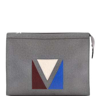 Louis Vuitton Pochette Voyage Panelled Taiga Leather MM