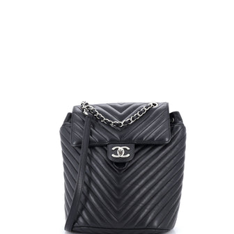 Chanel Urban Spirit Backpack Chevron Leather Small
