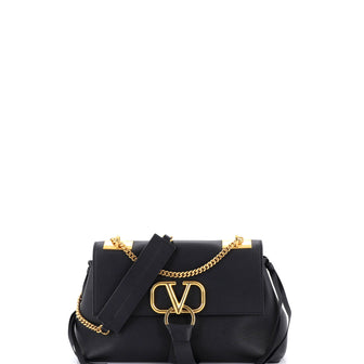 Valentino Garavani VRing Convertible Chain Shoulder Bag Leather Small