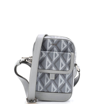 Christian Dior Hit the Road Messenger Bag CD Diamond Coated Canvas and Leather