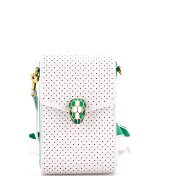 Bvlgari x Casablanca Serpenti Apres Tennis Pochette Perforated Leather