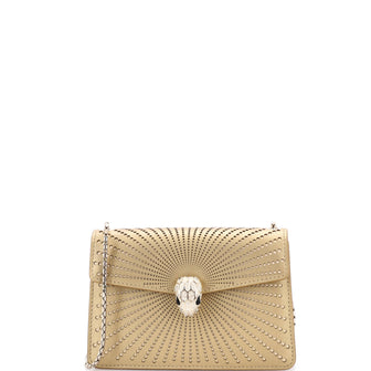 Bvlgari Serpenti Forever Shoulder Bag Perforated Leather Small